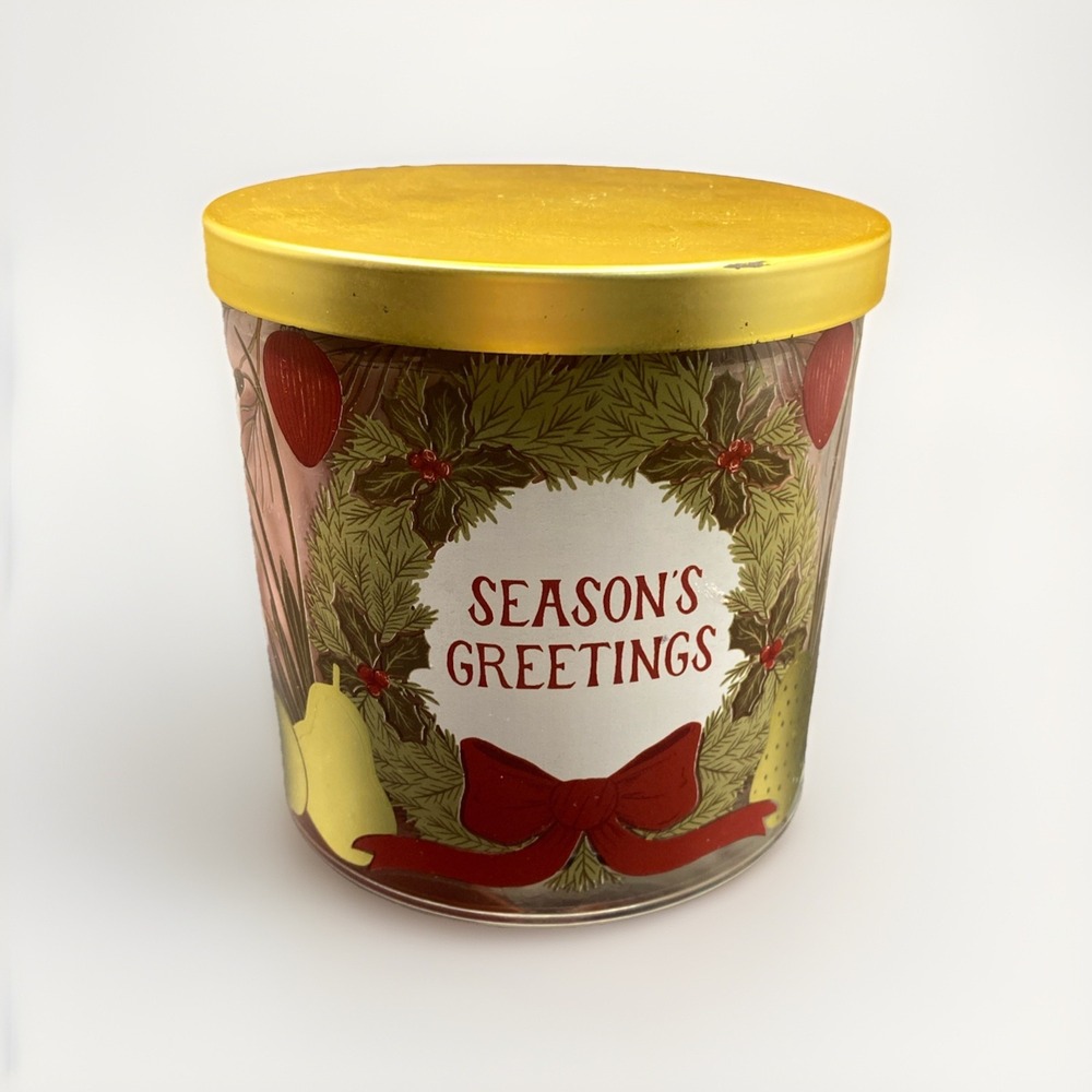 BRAND NEW SONOMA 3 Wicks‎ WINTERBERRY & SPRUCE   Jar Candle
